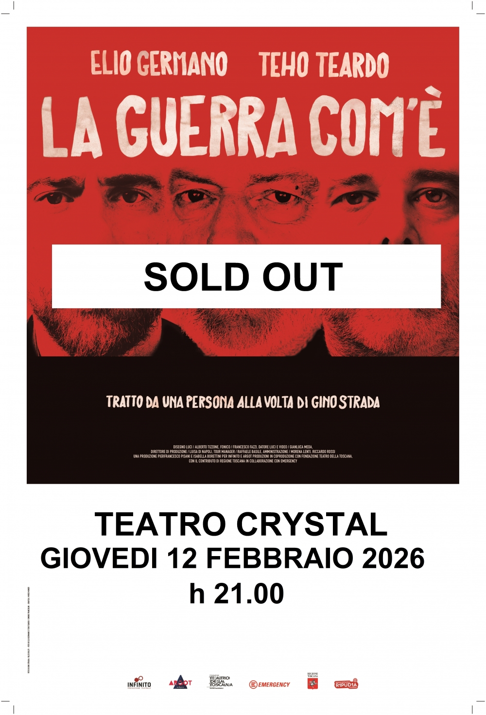 PER PRENOTAZIONI CLICCARE SULL'IMMAGINE - Teatro Crystal